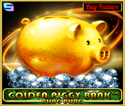 Golden Piggy Bank - Bling Bling